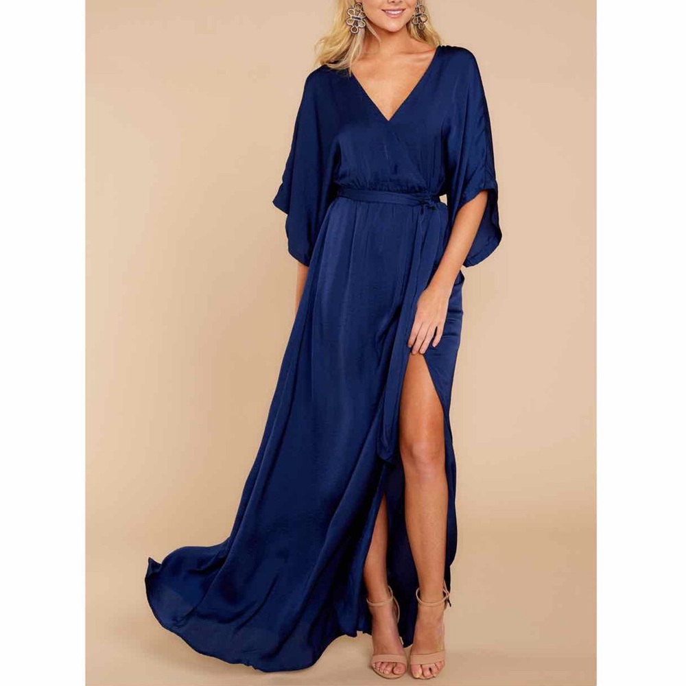 Red Dress Boutique Can’t Look Away Navy Maxi